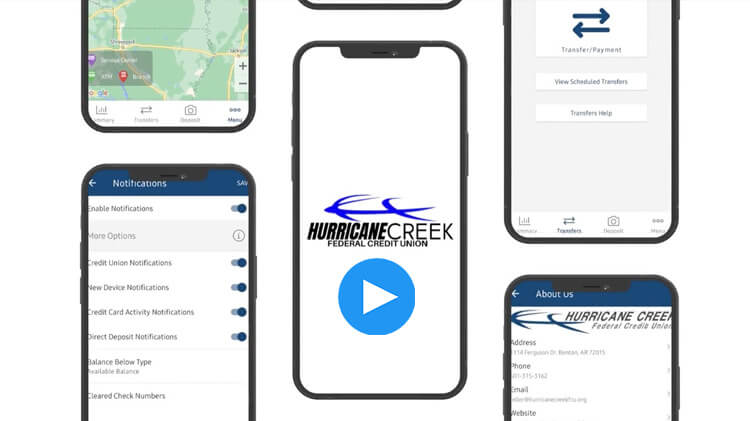 Hurricane Creek FCU Mobile App